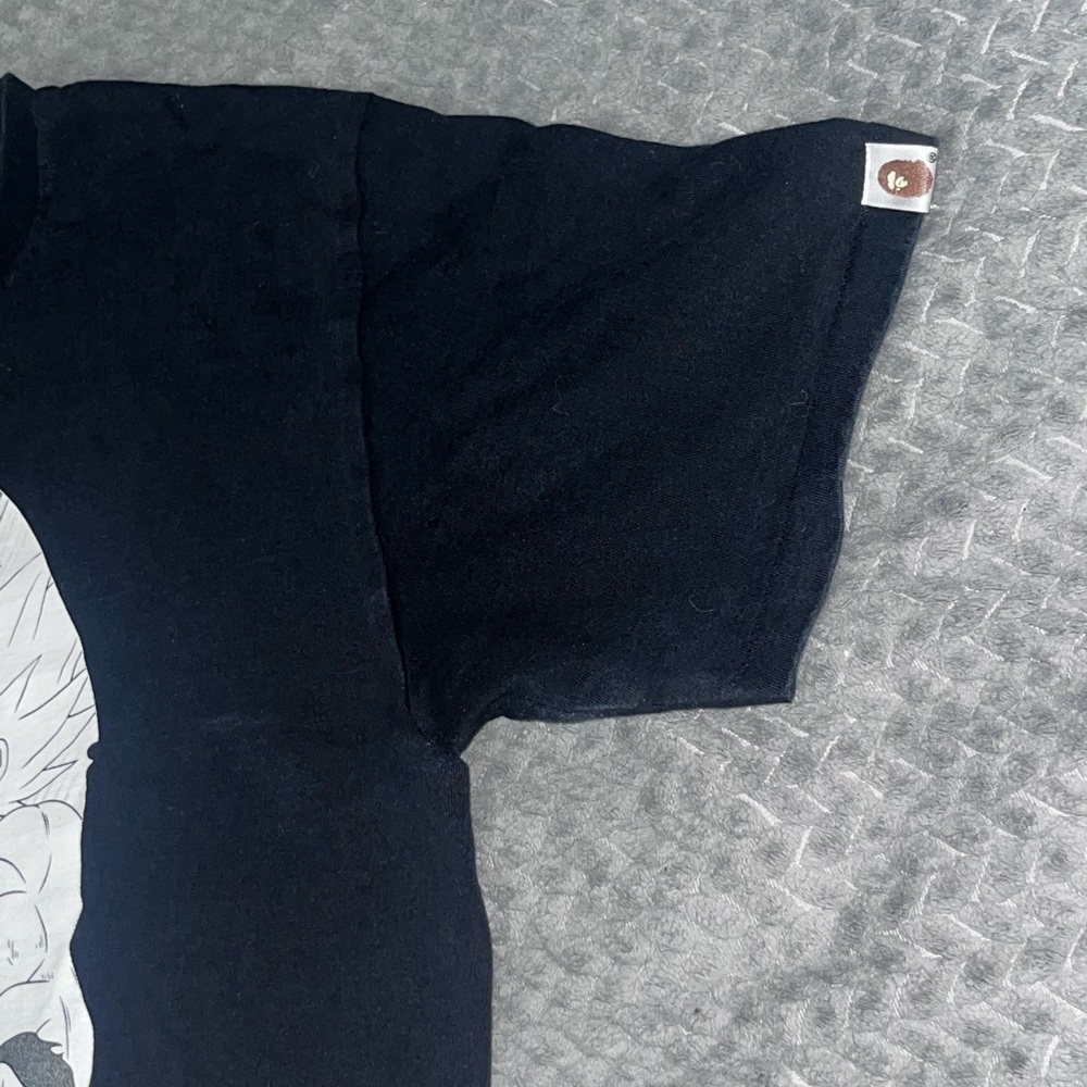 Bape T Shirt Goku Going Super Saiyan Black Shirt - Picture 3 of 7